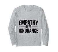 Empatía sobre la ignorancia Cita inspiradora Motivacional Manga Larga