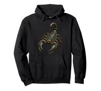 Emperador Escorpión Exótico Mascota Insecto Realista Primer Plano Arte Sudadera con Capucha