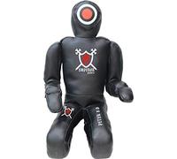 Emperor 8.0 MMA BJJ Training Dummy Veg Leather Grappling Submission Dummy Wrestling Bag Sitting Dummy UFC UNFILLED (Negro Stark 8.0)
