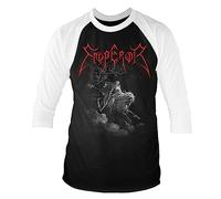 Emperor 'Rider' (2 Tonos) Camiseta de béisbol raglán de manga 3/4, Negro, Small