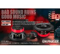 EMPHASER ECP-M5 Monolith 13cm Sistema de componentes Altavoz de 2 vías 100...