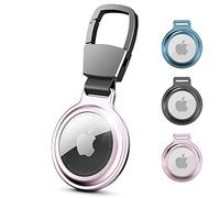 Empire - 1 soporte para Apple Airtag de metal, funda de aluminio premium, llavero Airtag para Apple Airtag, protección mejorada y diseño delgado, protege tus Airtags con estilo (morado)