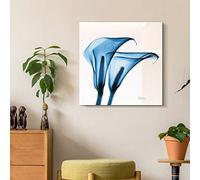 Empire Art Direct Panel de vidrio templado flotante sin marco, listo para colgar, sala de estar, dormitorio y oficina, 61 x 61 x 0,5 cm, azul, multicolor