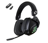 EMPIRE GAMING EH20 Auriculares inalámbricos WiFi de 2,4 GHz con micrófono Desmontable - PC,Consola de Videojuegos última generación, Mac/Switch - Sonido estéreo Envolvente 7.1