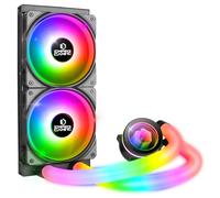 EMPIRE GAMING Guardian P-W240 Watercooling AIO PC Gamer - Refrigeración líquida de CPU ARGB 3 pines 5 V - 2 x 120 mm - Intel LGA 1700/1200/115X/1366/2066/2011, AMD AM5/AM4-Negro