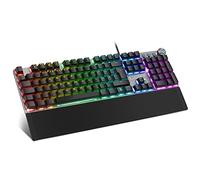 EMPIRE GAMING - Stardust Gaming Tastatur - Opto-Mechanische Tasten - RGB LED-Hintergrundbeleuchtung - Gamer Programmier Software - Abnehmbare Handauflage (QWERTZ, Deutsche)