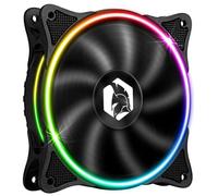 EMPIRE GAMING - Ventilador de Caja PC Gamer 1x120 MM - Flujo de aire elevado - RGB Direccionable LED PWM 3 Pines 5 V - Dual Loop - Silencioso - Refrigeración 12 CM - Negro