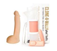 Empire Labs Clone-A-Willy - Kit Consolador Vibrador con Testículos - Beige