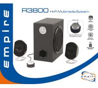 Empire Media EMSP.WB64BLK 64W Negro Altavoz - Altavoces (De 2 vías, Alámbrico, RCA, 64 W, 60-20000 Hz, Negro)