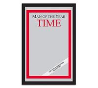 Empire Merchandising 538086 Man of The Year Time - Espejo con decoración y Marco imitación Madera (20 x 30 cm)