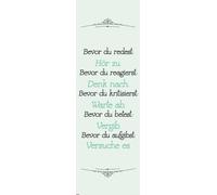 Empire Merchandising 601452 - Póster, con Texto Bevor du redest, Hör zu, 30,5 x 91,5 cm