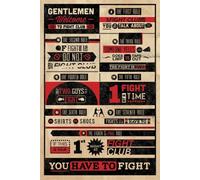 Empire - Póster «Reglas del Club de la Lucha, infografía», en inglés, con Accesorios