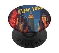 Empire State brilla sobre Nueva York La ciudad que nunca duerme PopSockets PopGrip Adhesivo