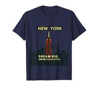 Empire State Building New York Skyline Dream Big Design Camiseta