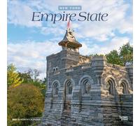 Empire State | New York Places | 2027 12 x 24 Inch (Hanging) Monthly Square Wall Calendar | Plastic-Free | BrownTrout | USA United States of America Northeast State Nature