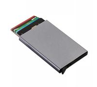 Empire - Tarjetero para hombre, tarjetero para hombre, bloqueo RFID/NFC, cartera pequeña, cartera minimalista para mujer, gris mate, Gery mate, Talla única, Minimalista