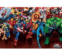 empireposter - Marvel - Heroes Attack - Tamaño (cm), Aprox. 91,5 x 61 - Póster, Nuevo de