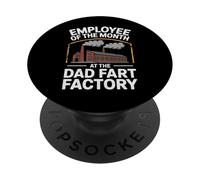 Empleado del Mes en el Humor Adulto Dad Fart Factory PopSockets PopGrip Adhesivo