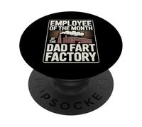Empleado del Mes en el Humor Adulto Dad Fart Factory PopSockets PopGrip Adhesivo