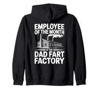 Empleado del Mes En La Fábrica De Pedos De Papá Chistes Humor Sudadera con Capucha
