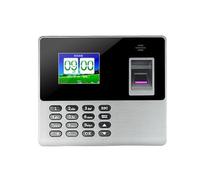 Empleado Que Escanea La Huella Digital En Máquina For Registrar El Tiempo De Trabajo, Asistencia Económica, Sistemas Time Trak Montables Pared Reloj eficiente