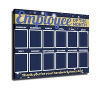 Employee of the Month Recognition Poster Celebrate Achievement Office Team Appreciation Wall Art for Workplace Break Room Decor(Unframed,16X24inch(40X60cm))