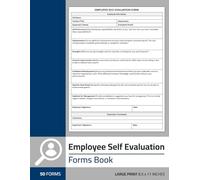Employee Self Evaluation Forms Book: Employee Self Assessment Form for Performance Appraisal | 50 Forms