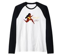 Empoderamiento de Las Mujeres Go Girl Camiseta Manga Raglan