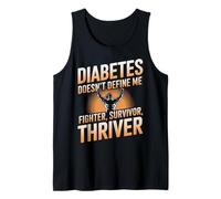 Empoderamiento del prójimo del luchador de la diabetes Camiseta sin Mangas