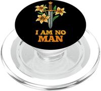 Empoderamiento feminista de espadas y lirios I Am No Man PopSockets PopGrip para MagSafe