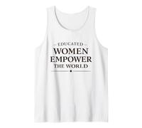 Empoderamiento Feminista Mes de la Historia de la Mujer Empoderamiento educado Camiseta sin Mangas