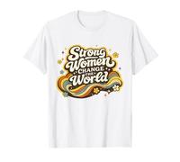 Empoderamiento Feminista Mujeres Fuertes cambian el Mundo Retro Camiseta
