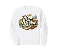 Empoderamiento Feminista Rise Resist Women History Month Retro Sudadera