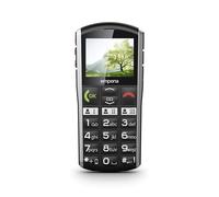 Emporia EmporiaSIMPLYCITY-LTE, Teléfono móvil con Botones sin Contrato, teléfono móvil con botón de Llamada de Emergencia, Teclas extragrandes, Ideal para Personas Mayores, fácil manejo, Negro