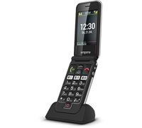 Emporia Joy-LTE | Teléfono móvil para Personas Mayores 2G | Plegable sin Contrato | Teléfono móvil con botón de Llamada de Emergencia | Pantalla de 2,8 Pulgadas | Negro