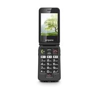 Emporia Joy-LTE - Teléfono móvil Plegable de 4 V para Personas Mayores sin Contrato, con botón de Emergencia, Pantalla de 2,8 Pulgadas, Color Rojo