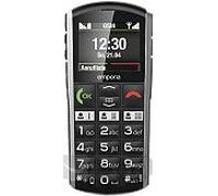 Emporia Simplicity - Teléfono móvil para Personas Mayores, sin Contrato, con botón de Emergencia, Pantalla de 2 Pulgadas, Color Negro
