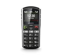 Emporia Simplicity - Teléfono móvil para Personas Mayores, sin Contrato, con botón de Emergencia, Pantalla de 2 Pulgadas, Color Negro
