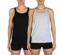 Emporio Armani 111612CC722 Camiseta Interior, Hombre, Negro/Gris (Black/Heather Gray), S