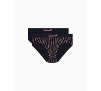 EMPORIO ARMANI 2-Pack Brief Ropa Interior, Ar.Blue AOP/Ar. Azul, L para Hombre