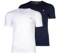 EMPORIO ARMANI 2-Pack Crew Neck T-Shirt Camiseta, Ar.Blue/White, XL para Hombre