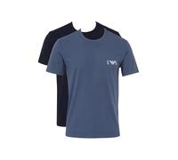EMPORIO ARMANI 2-Pack Crew Neck T-Shirt Camiseta, Azul/Azul, XL para Hombre