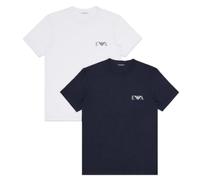 Emporio Armani Camiseta para Hombre, Blanco/Azul., M
