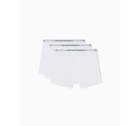 EMPORIO ARMANI 3-Pack Boxer Ropa Interior de Hombres, Blanco/Blanco/Blanco, XL