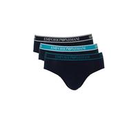 EMPORIO ARMANI 3-Pack Brief Calzoncillos, Armani BLU/Armani Bl, L para Hombre