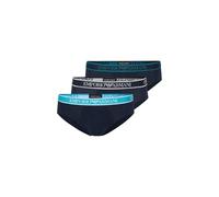 EMPORIO ARMANI 3-Pack Brief Calzoncillos, Armani BLU/Armani BL, S para Hombre
