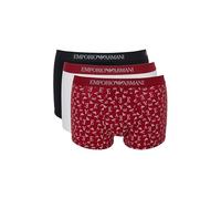 Emporio Armani 3-Pack Trunk, Bañadores Ajustados para Hombre Hombre, Blue/Blue/Blue,