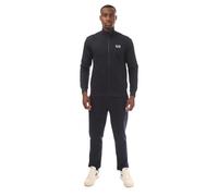 Emporio Armani EA7 - Chándal para hombre Core Identity de jersey de algodón con cremallera, Azul oscuro, XL
