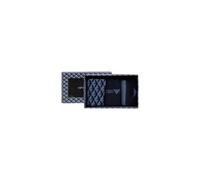 Emporio Armani All Over Logo 3-Pack Short Socks Pack 3 Calcetines Cortos, Marin EA-Mari AQ-MAR, One Size de los Hombres