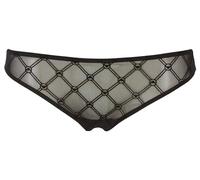 Emporio Armani All Over Mesh Monogram Brasilian Ropa Interior, Nero, M De Las Mujeres